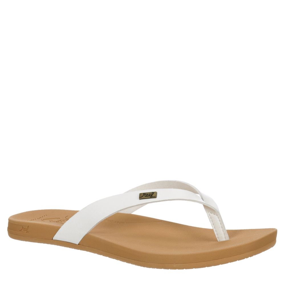 Reef white store flip flops