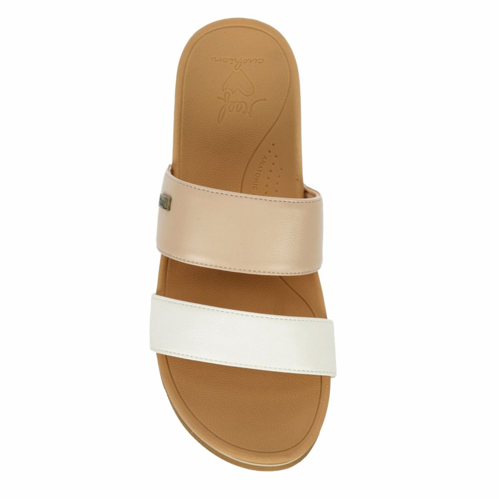 WOMENS BANDED HORIZON HI SLIDE SANDAL