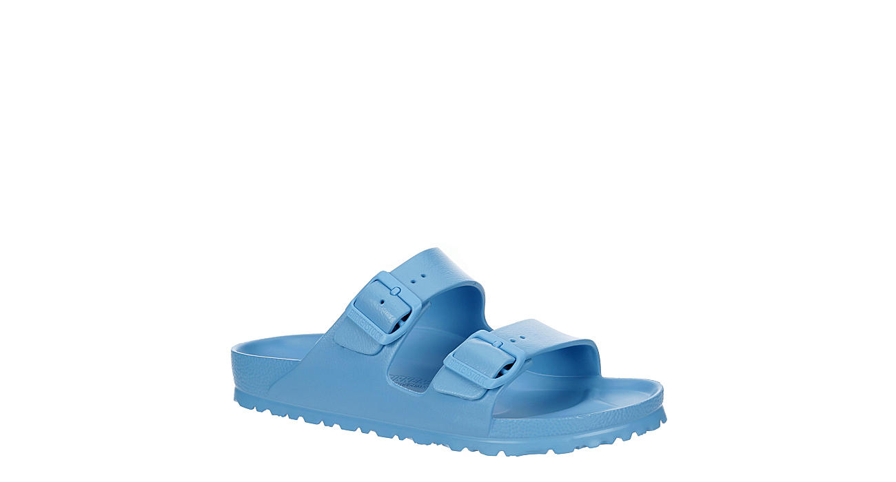 Light Blue Birkenstock Womens Arizona Essentials Slide Sandal | Sandals ...