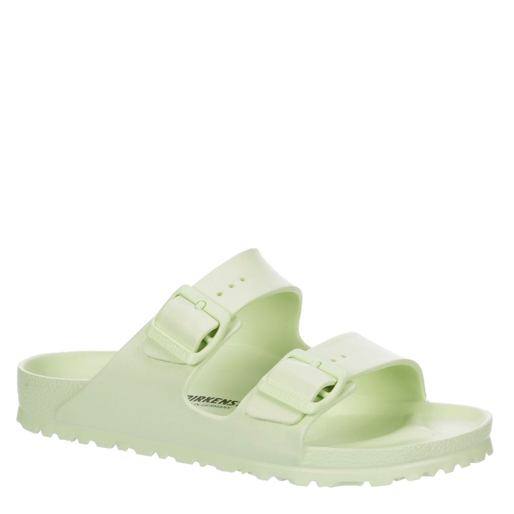 Green Birkenstock Womens Arizona Essentials Slide Sandal, Sandals