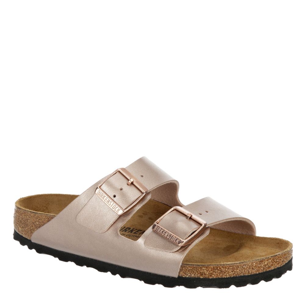 Gold Birkenstock Womens Arizona Footbed Sandal Sandals | Rack Shoes