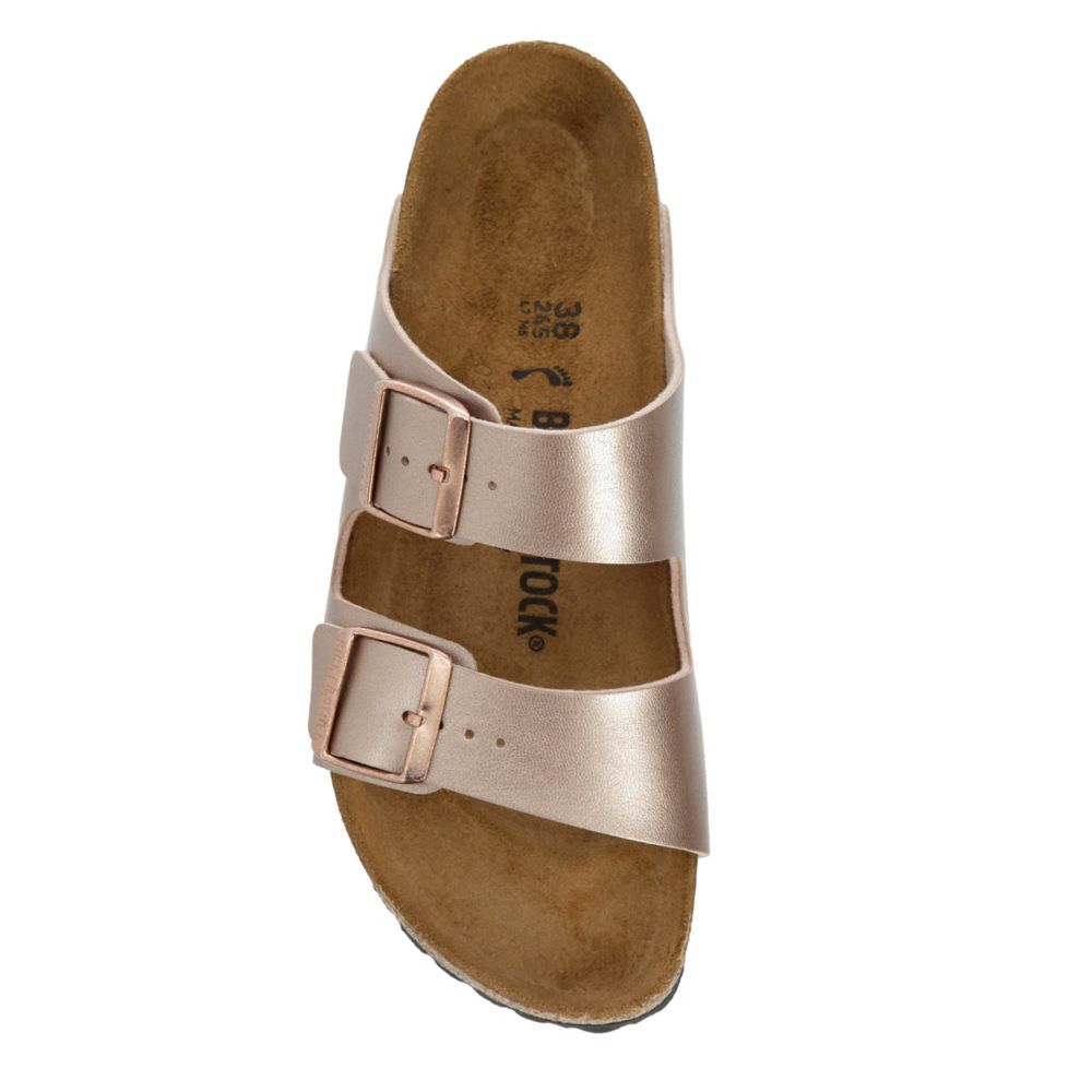 WOMENS ARIZONA FOOTBED SANDAL ROSE GOLD