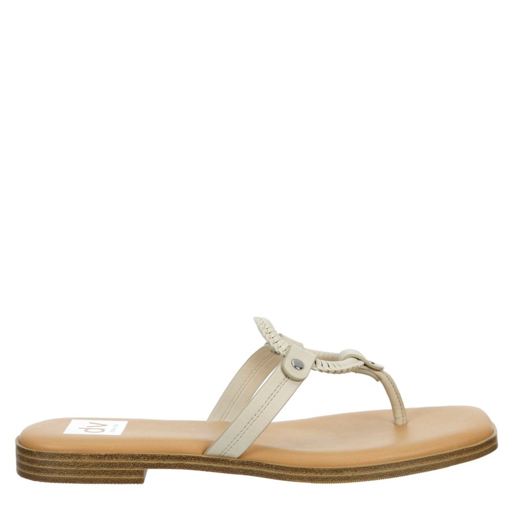 Ivory Dv By Dolce Vita Womens Marta Flat Sandal | Sandals | Rack Room Shoes