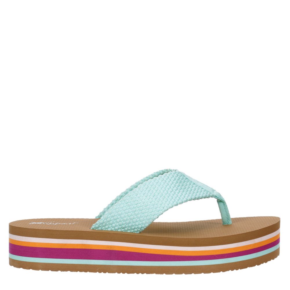 Color Pop Xappeal Womens Sunni Flip Flop Sandal Rack Room Shoes