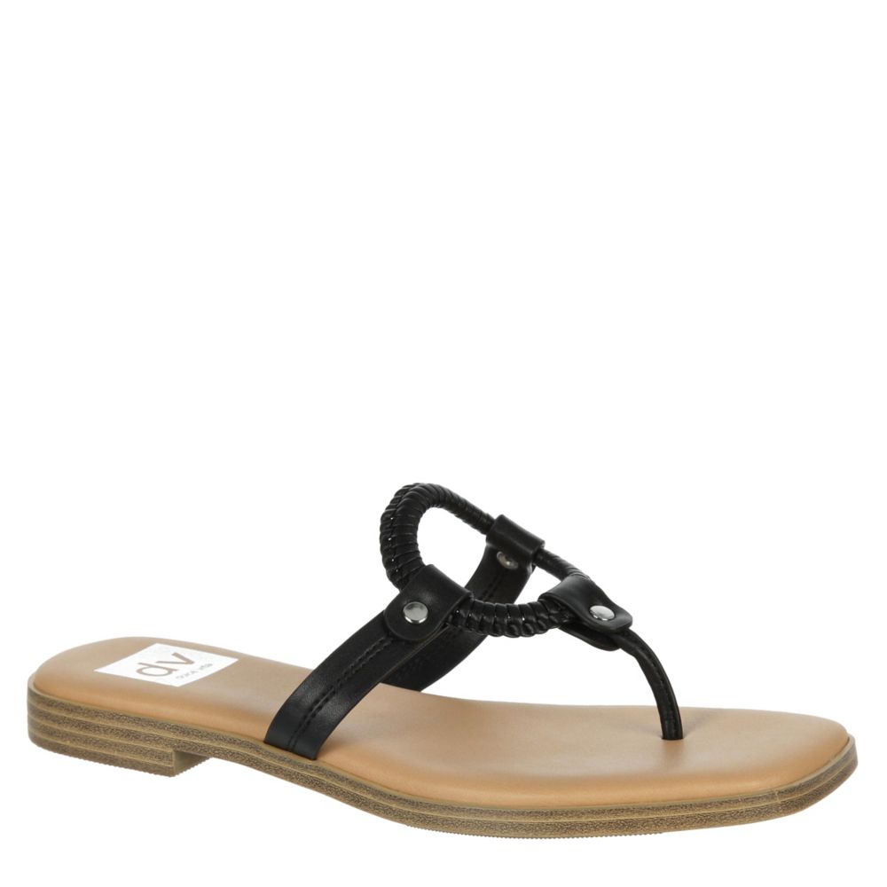 Women's Flat Thong Sandals, Black Thong Sandals