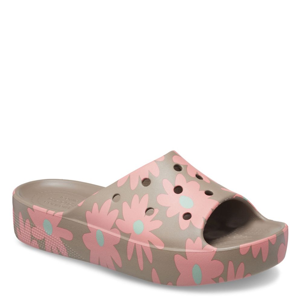 Women's platform slide sandal