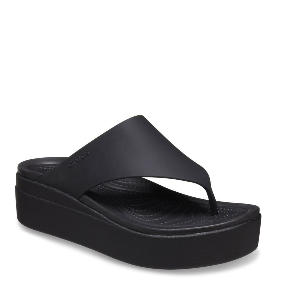 Black Crocs Womens Brooklyn Flip Flop Sandal | Sandals | Rack Room Shoes