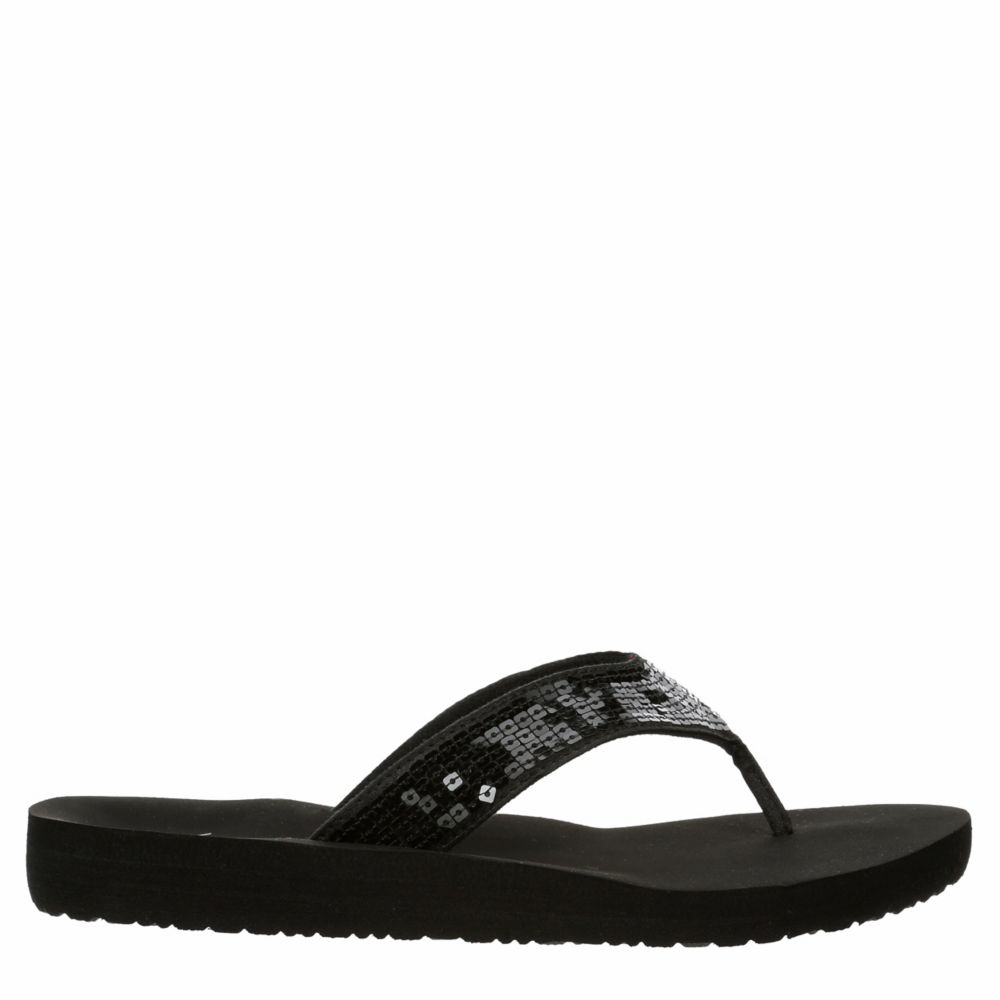 Black Xappeal Womens Samantha Flip Flop Sandal Rack Room Shoes