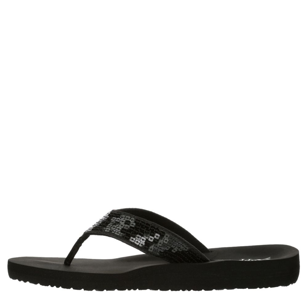 Black Xappeal Womens Samantha Flip Flop Sandal | Promotions Eligible ...