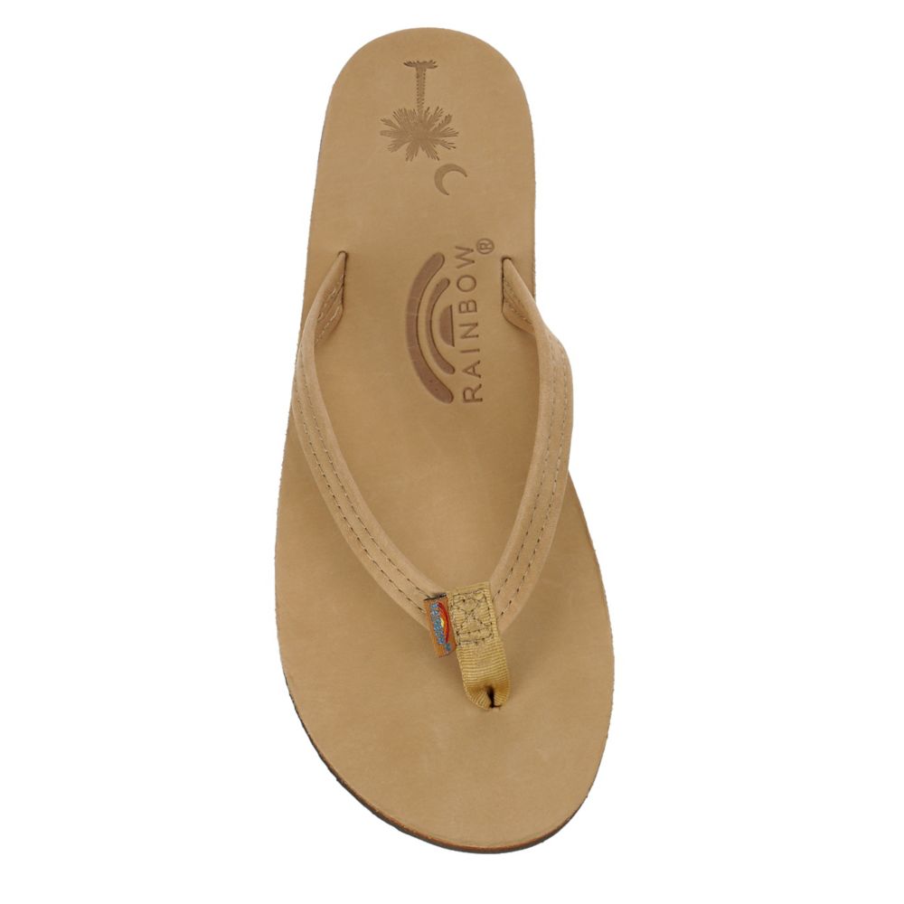 Tan Womens 301palmn-srbr Flip Flop, Rainbow Sandals