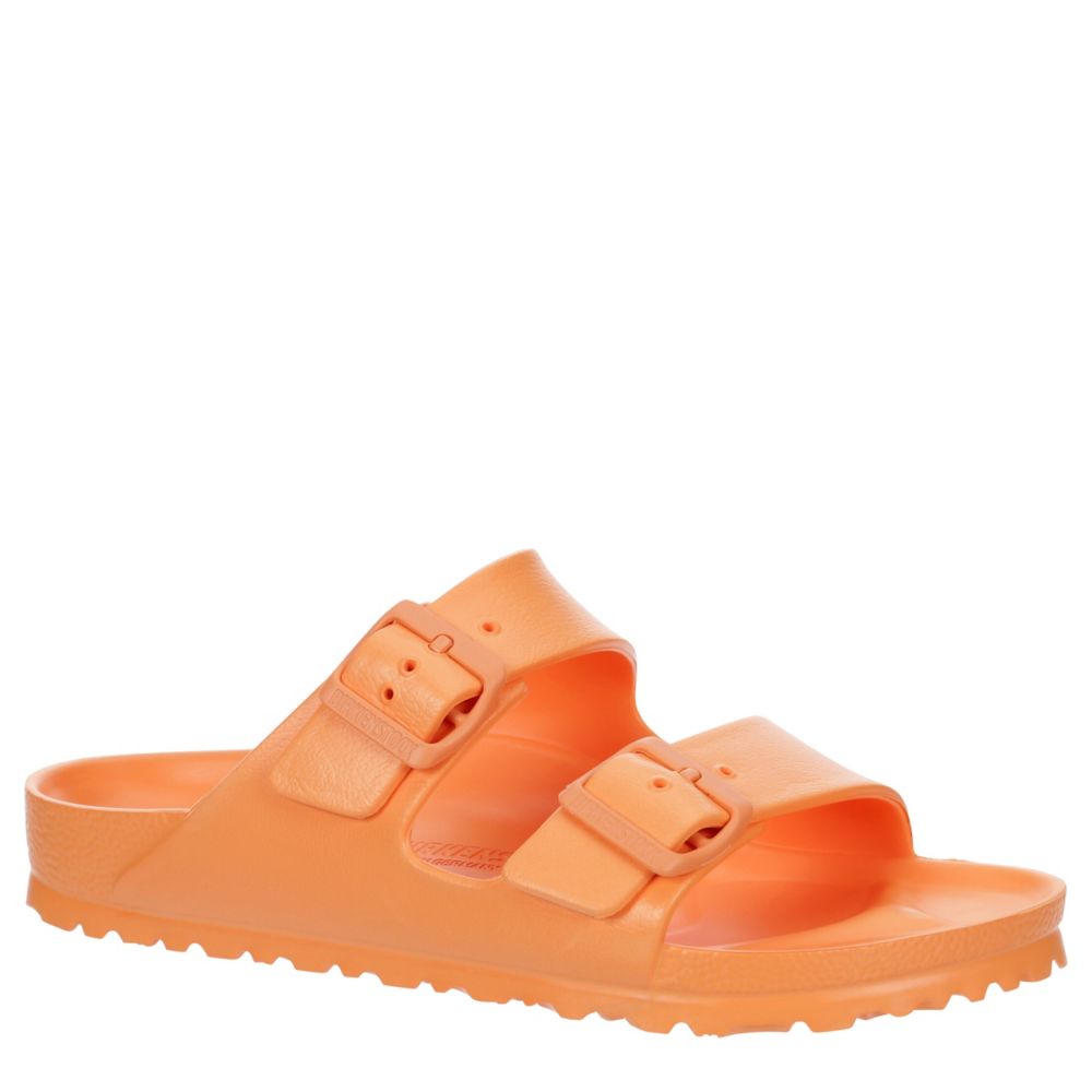 Orange Womens Arizona Essentials Slide Sandal, Birkenstock