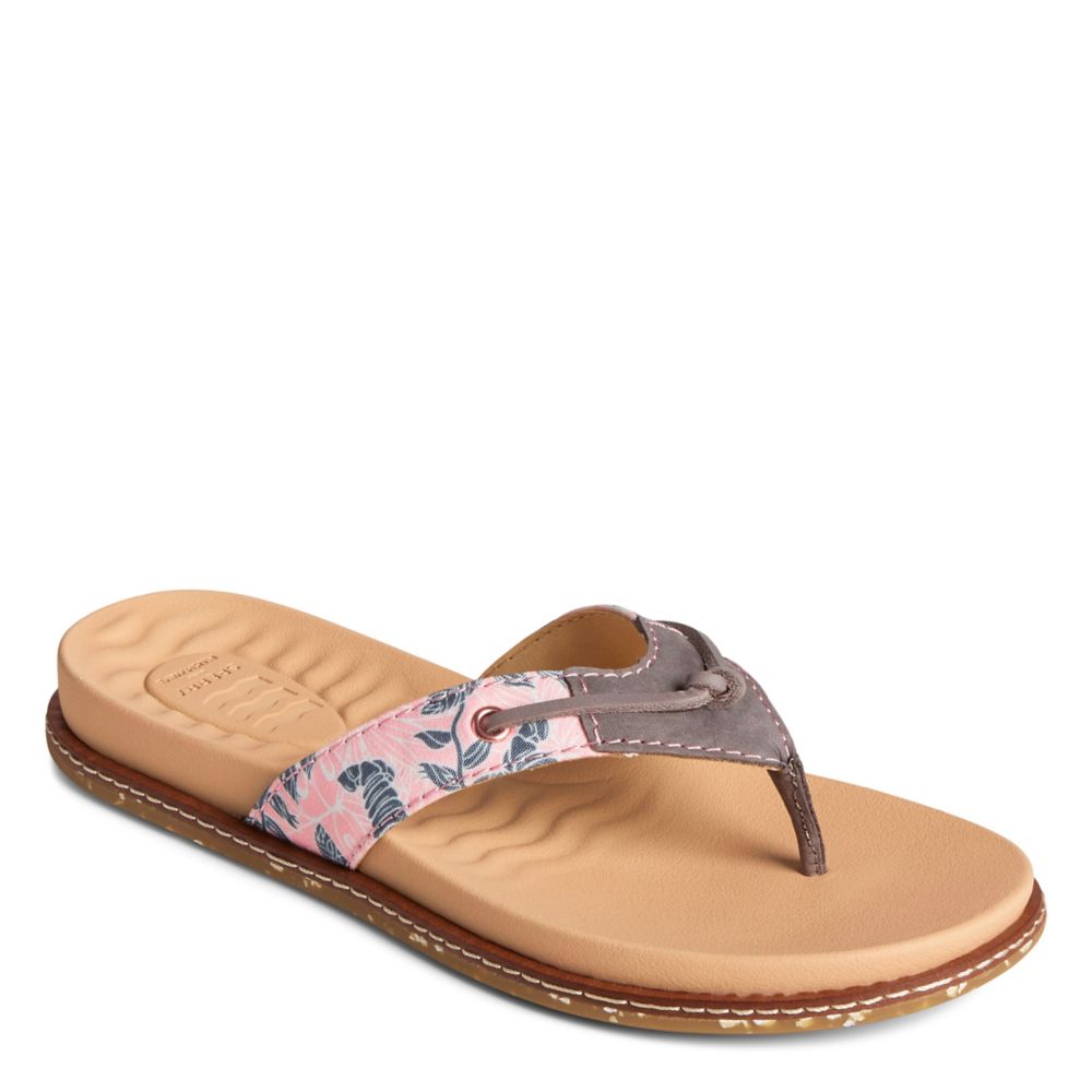 PINK SPERRY Womens Waveside Flip Flop Sandal