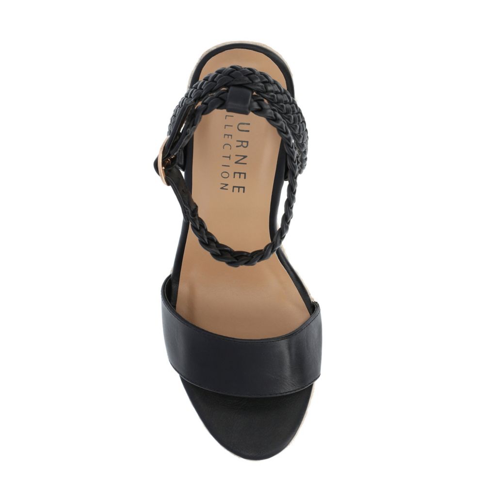 Black Journee Collection Womens Andiah Wedge Sandal | Sandals | Rack ...