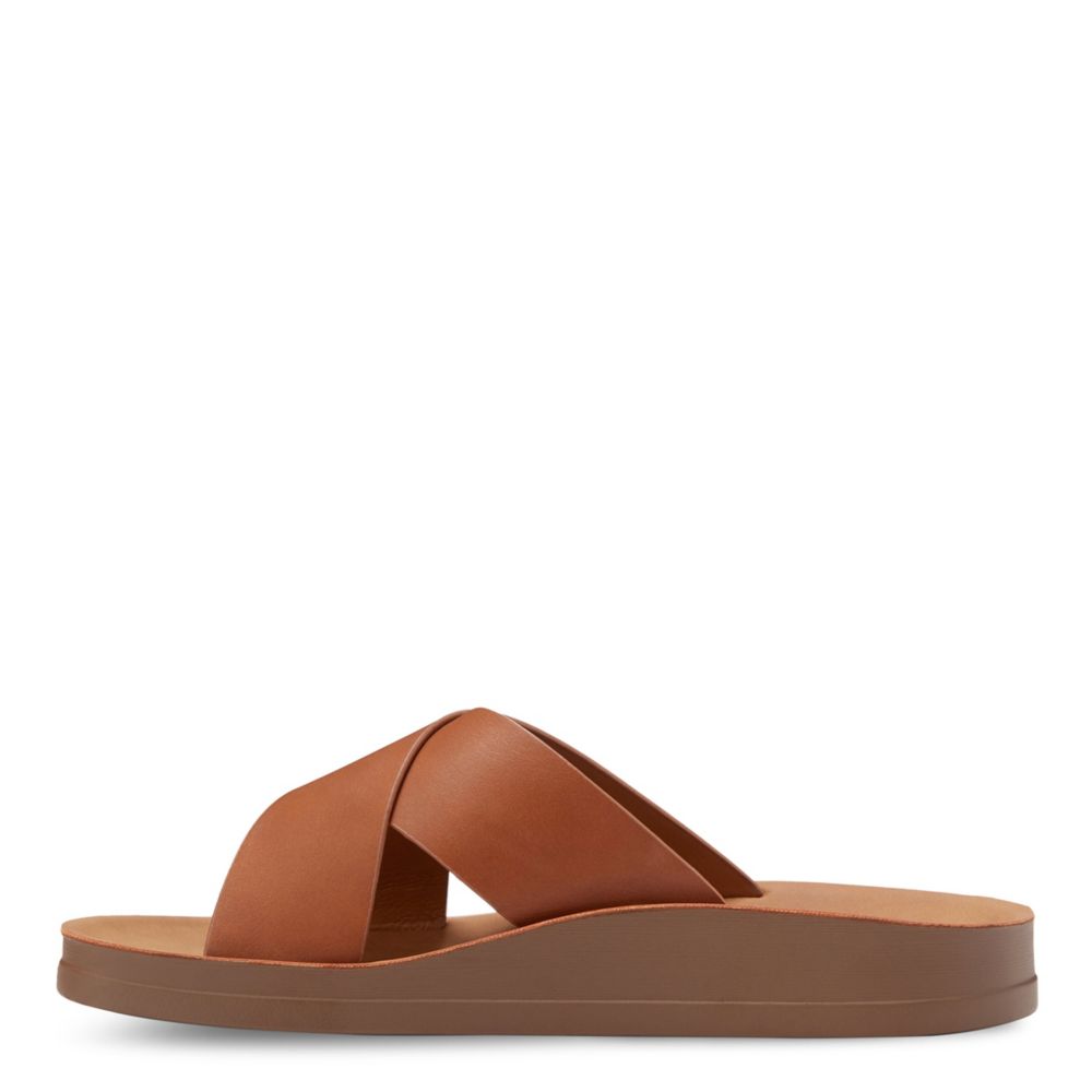 Tan Eastland Womens Samantha Slide Sandal | Rack Room Shoes