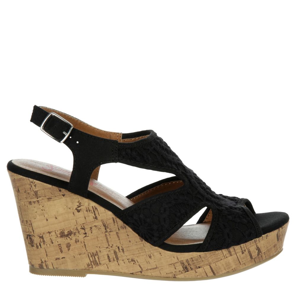 Jellypop hot sale black wedges