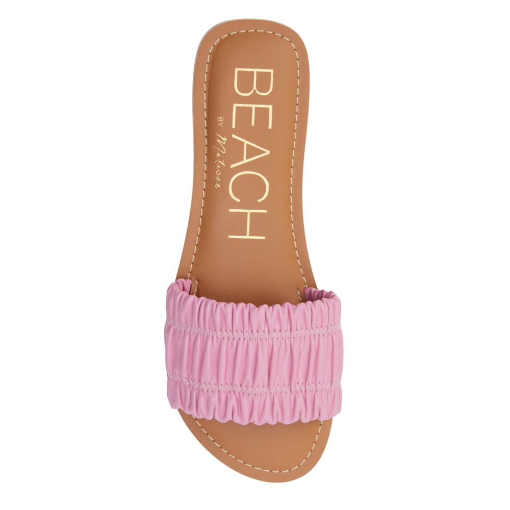 Pink Beach Womens Channel Flat Sandals Sandals Rack Room Shoes