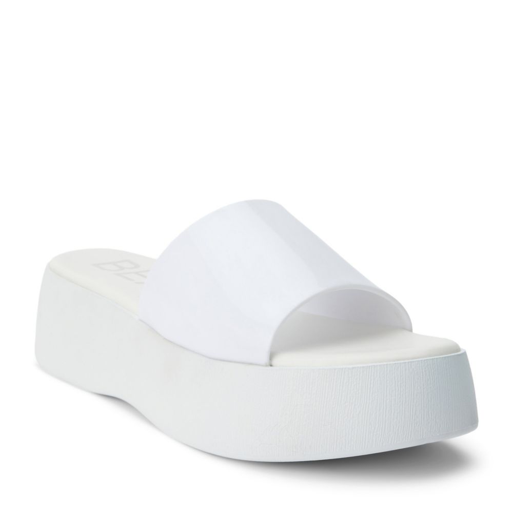 White Beach Womens Solar Platform Sandal Rack Room Shoes