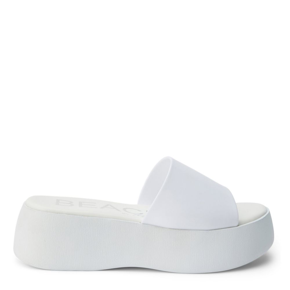 White Beach Womens Solar Platform Sandal Rack Room Shoes