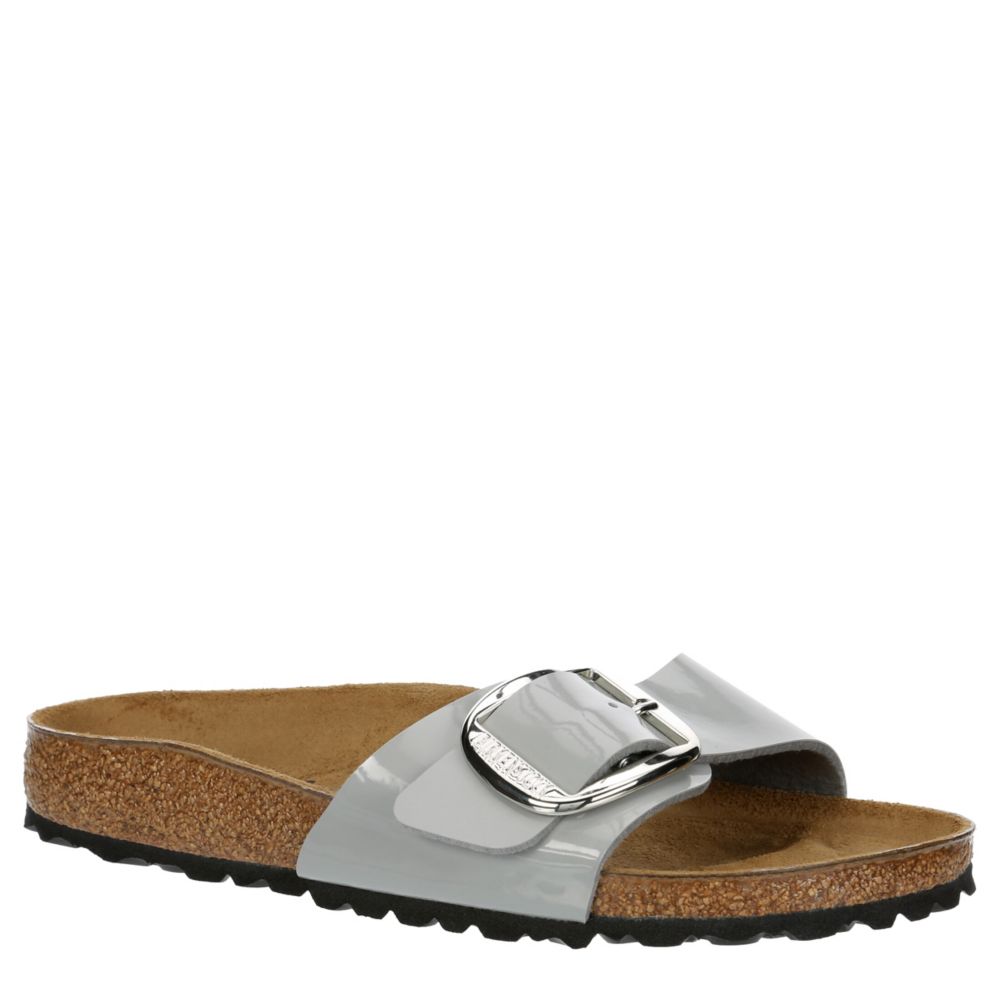 New Free People + Madrid Big Buckle Shearling Birkenstock Sandals Size 5