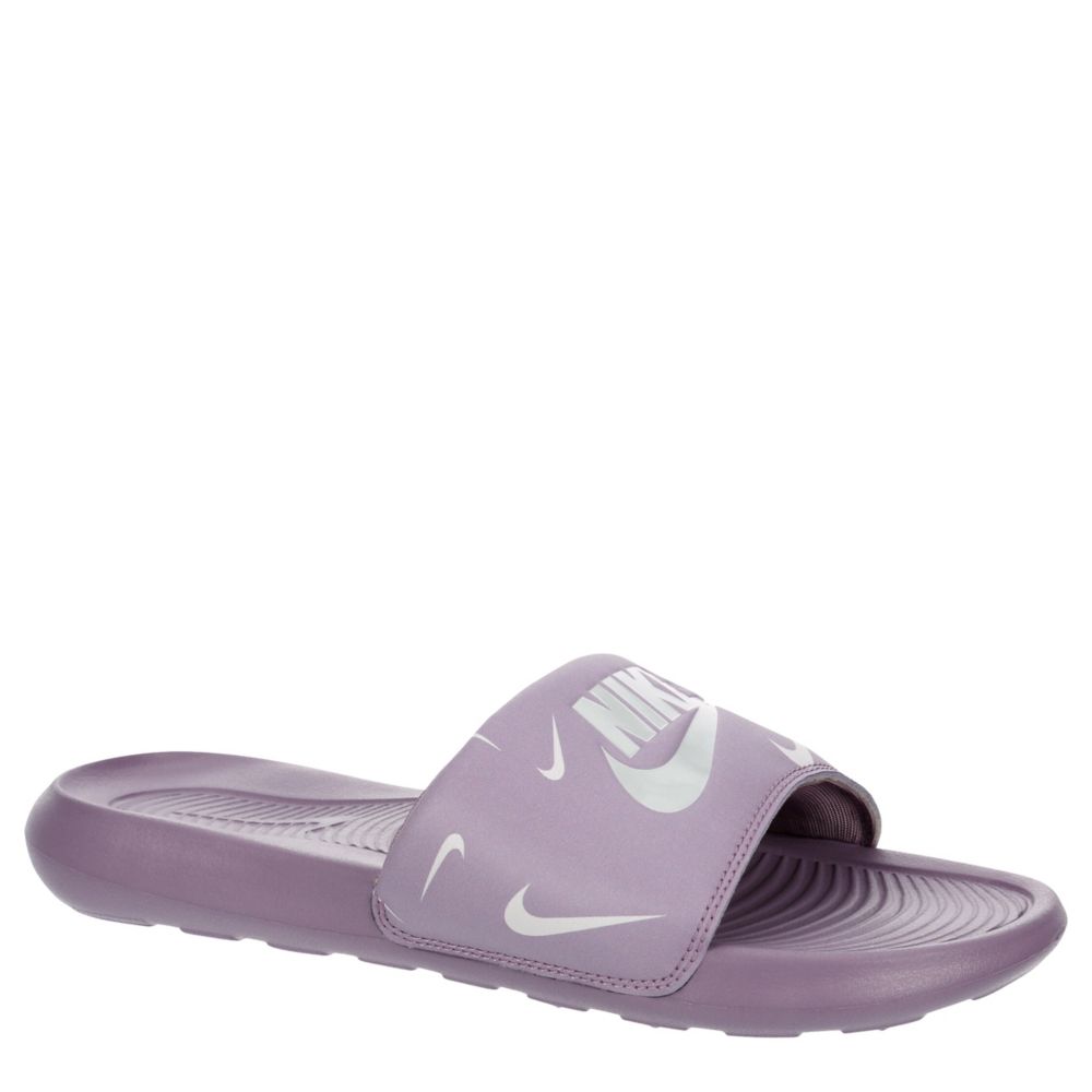 Purple and gold sales nike flip flops