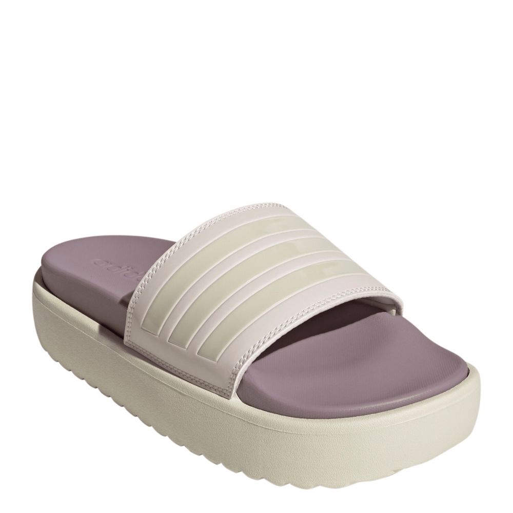 Adidas Adilette Platform Slide Sandal Women s Lavender Size 9 Sandals Athletic