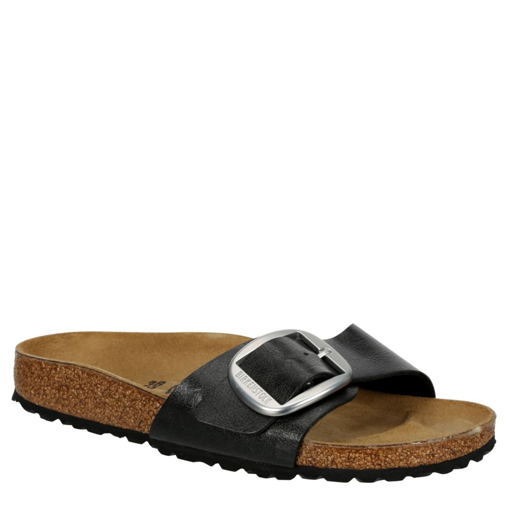 WOMENS MADRID BIG BUCKLE GRACEFUL FOOTBED SANDAL