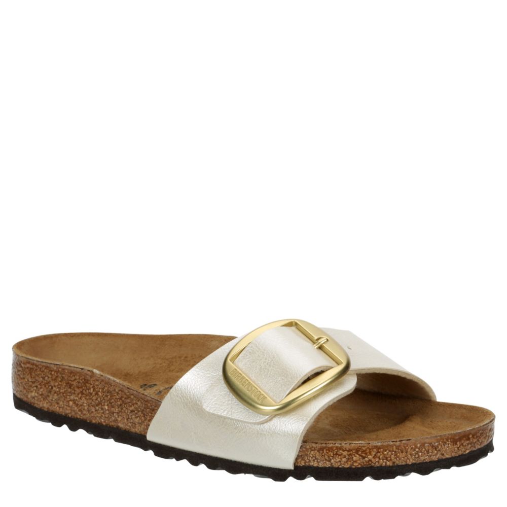 WOMENS MADRID BIG BUCKLE GRACEFUL FOOTBED SANDAL