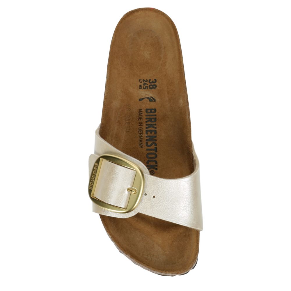 WOMENS MADRID BIG BUCKLE GRACEFUL FOOTBED SANDAL