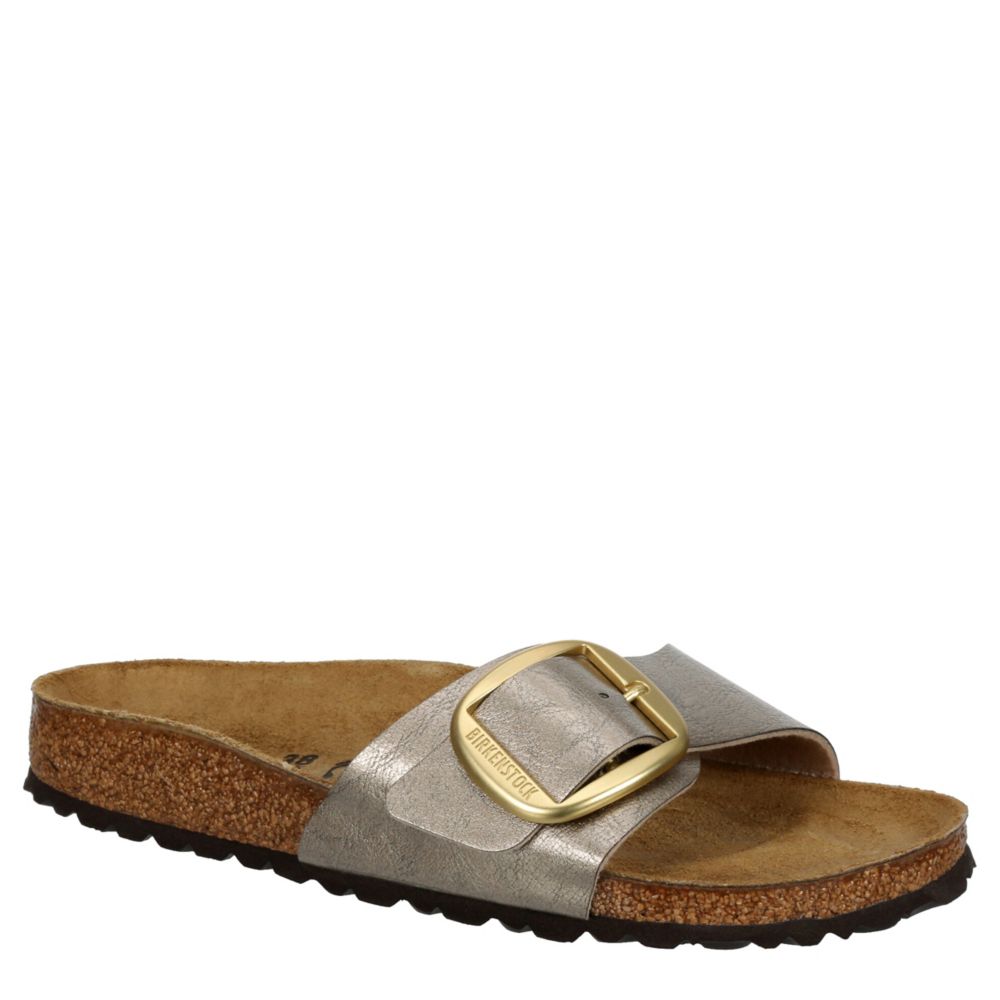 WOMENS MADRID BIG BUCKLE GRACEFUL FOOTBED SANDAL