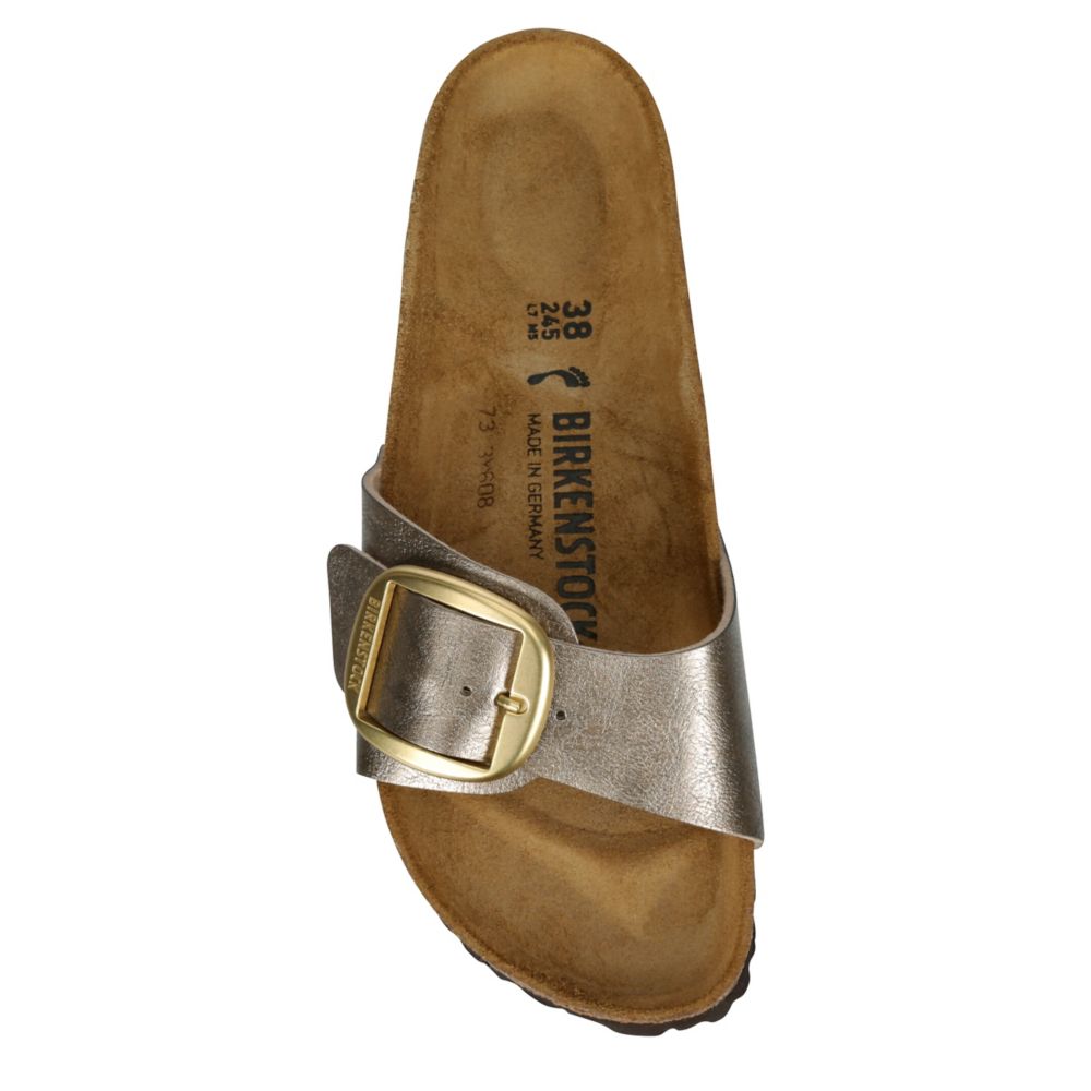 WOMENS MADRID BIG BUCKLE GRACEFUL FOOTBED SANDAL