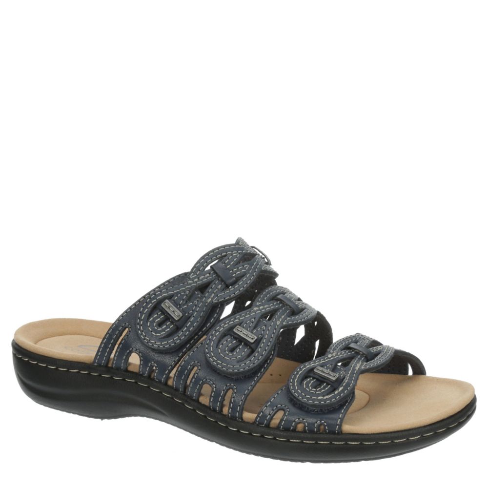 Clarks ladies navy sandals online