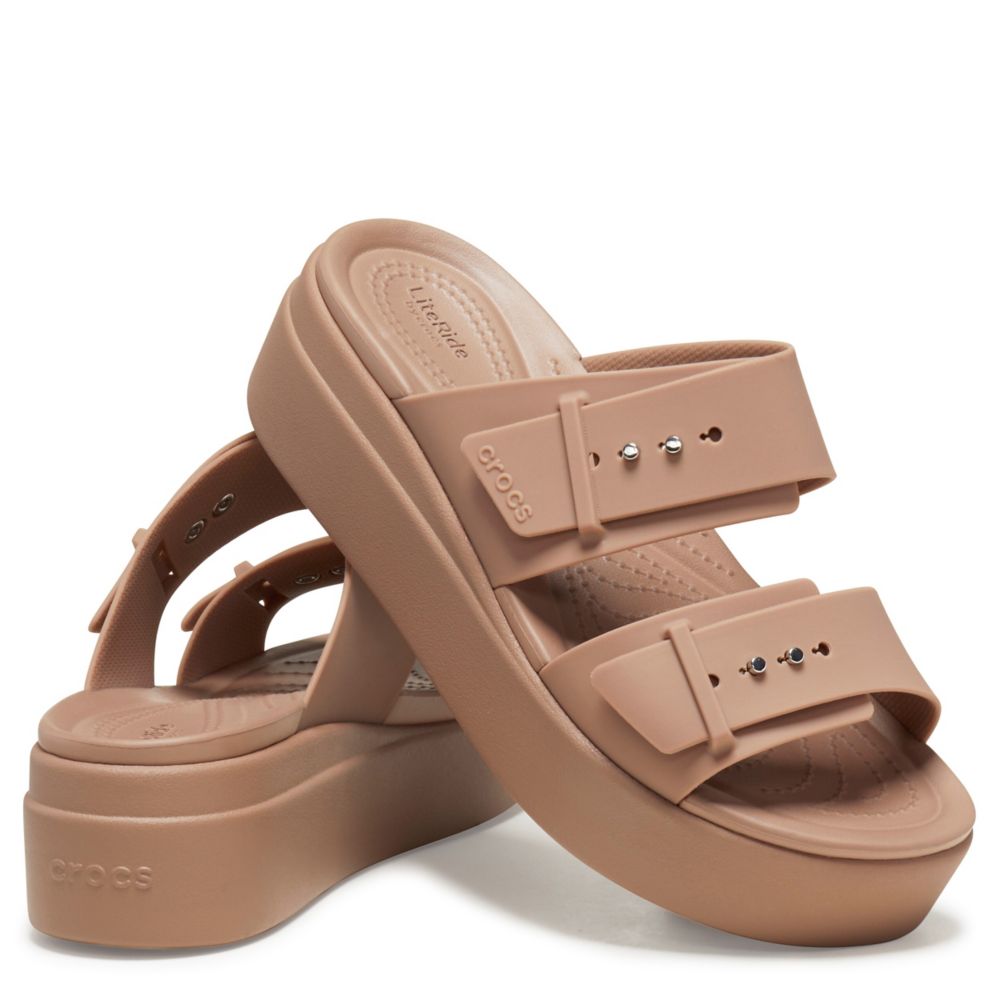 WOMENS BROOKLYN BUCKLE LOW WEDGE SANDAL