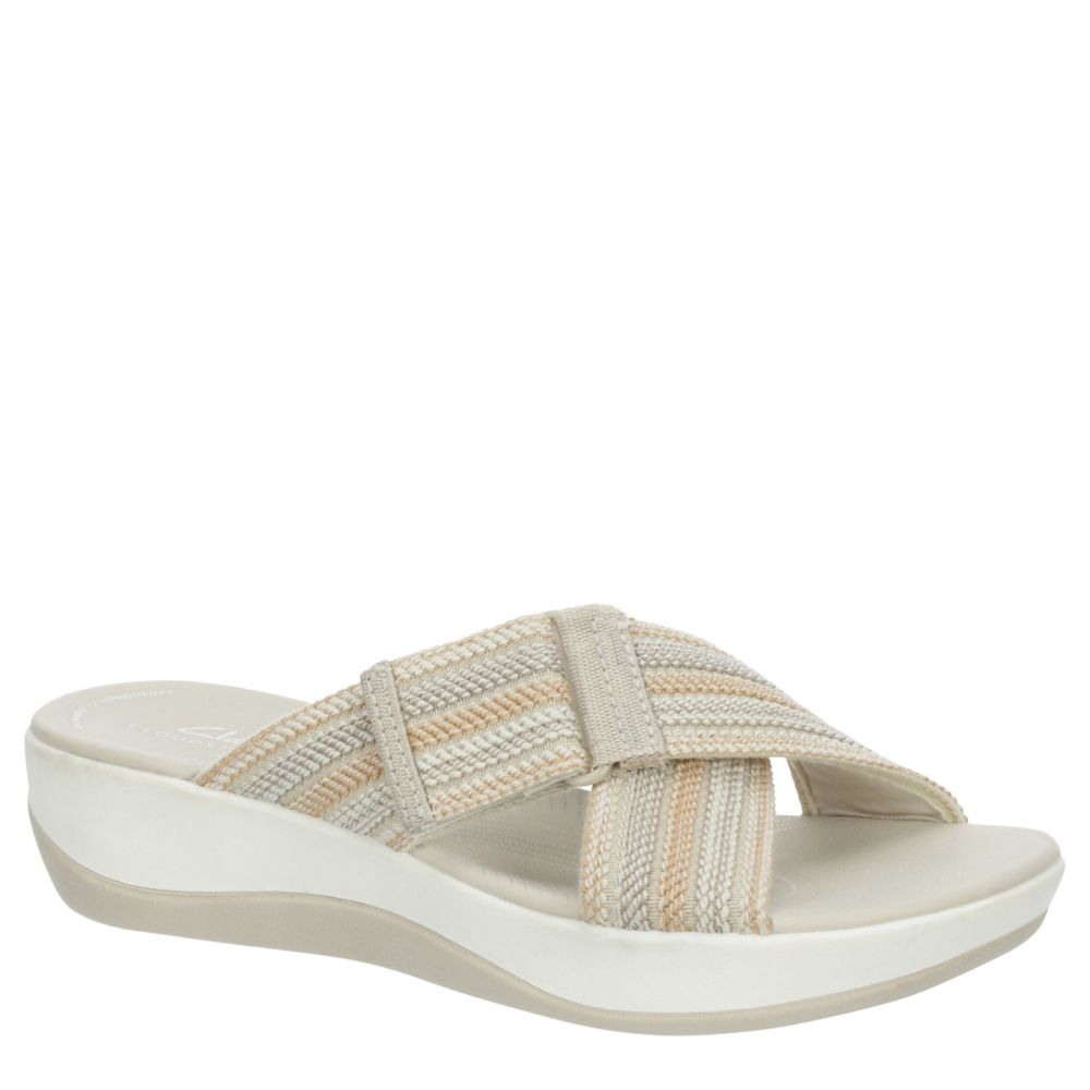 Clarks Women s Arla Wave Slide Sandals