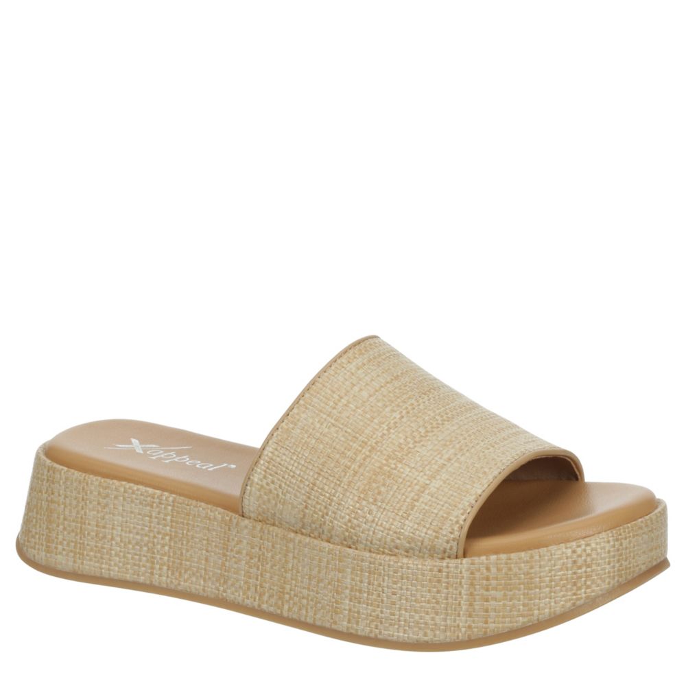 Natural Xappeal Womens Breeze Wedge Sandal | Rack Room Shoes