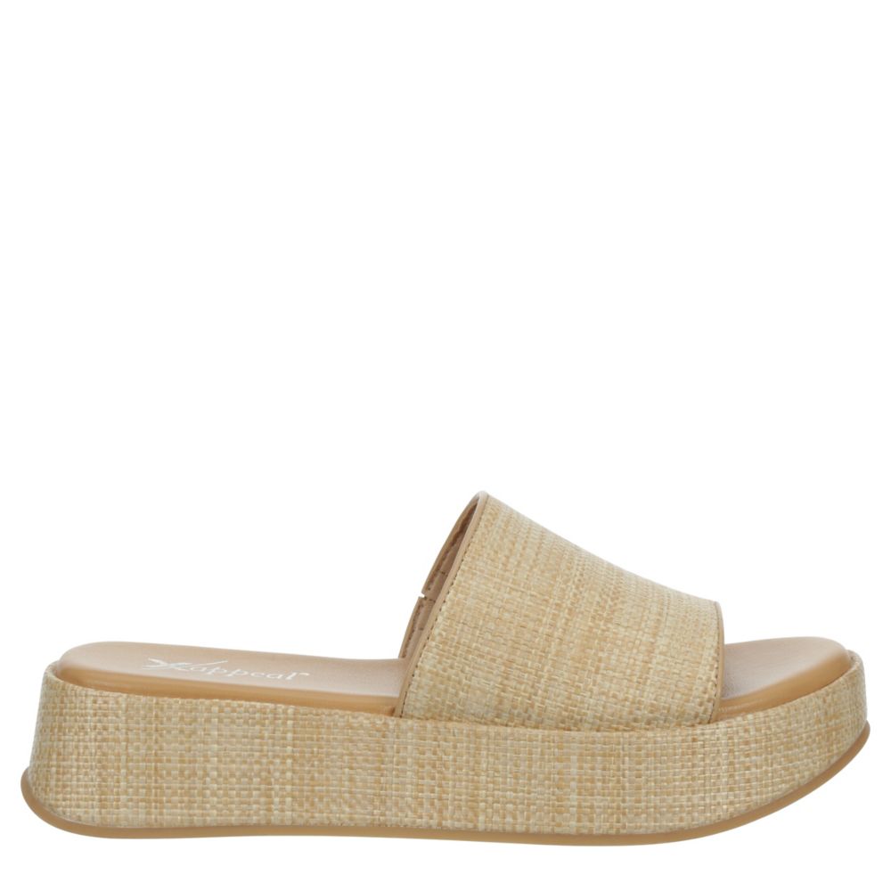 Natural Xappeal Womens Breeze Wedge Sandal Rack Room Shoes