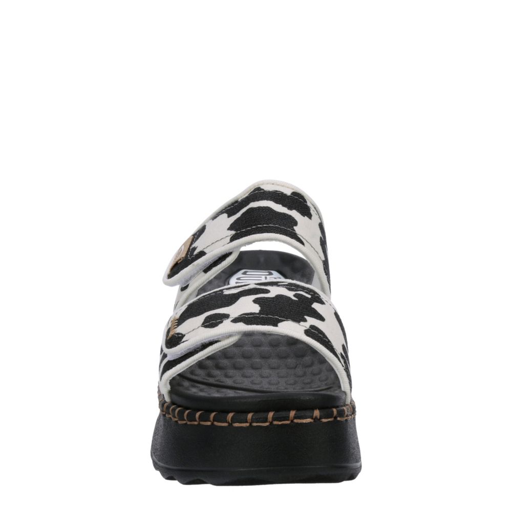 WOMENS DELRAY WHIPSTITCH SLIDE - BLACK