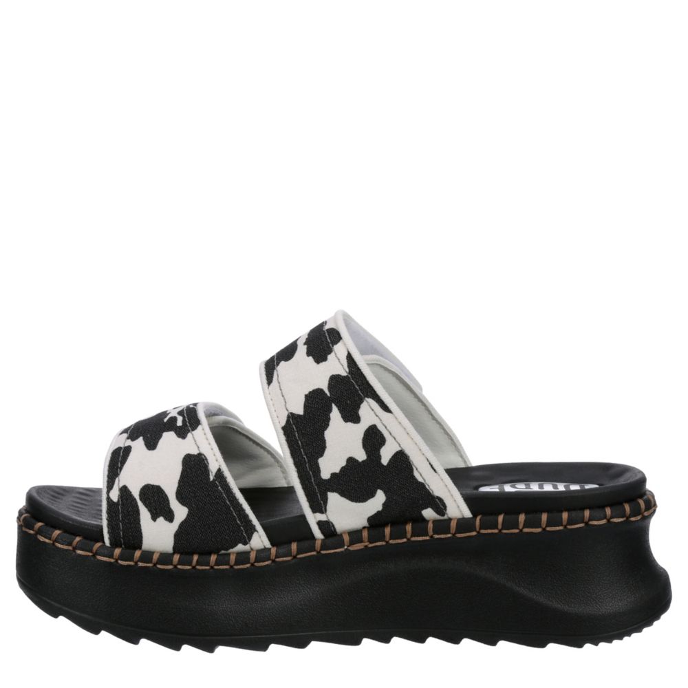 WOMENS DELRAY WHIPSTITCH SLIDE - BLACK