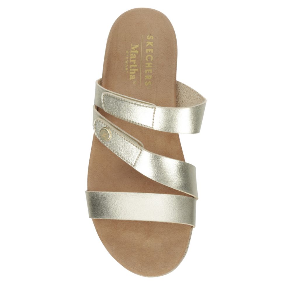 WOMENS MARTHA STEWART BREEZIE-SHINY LUSTER SANDAL