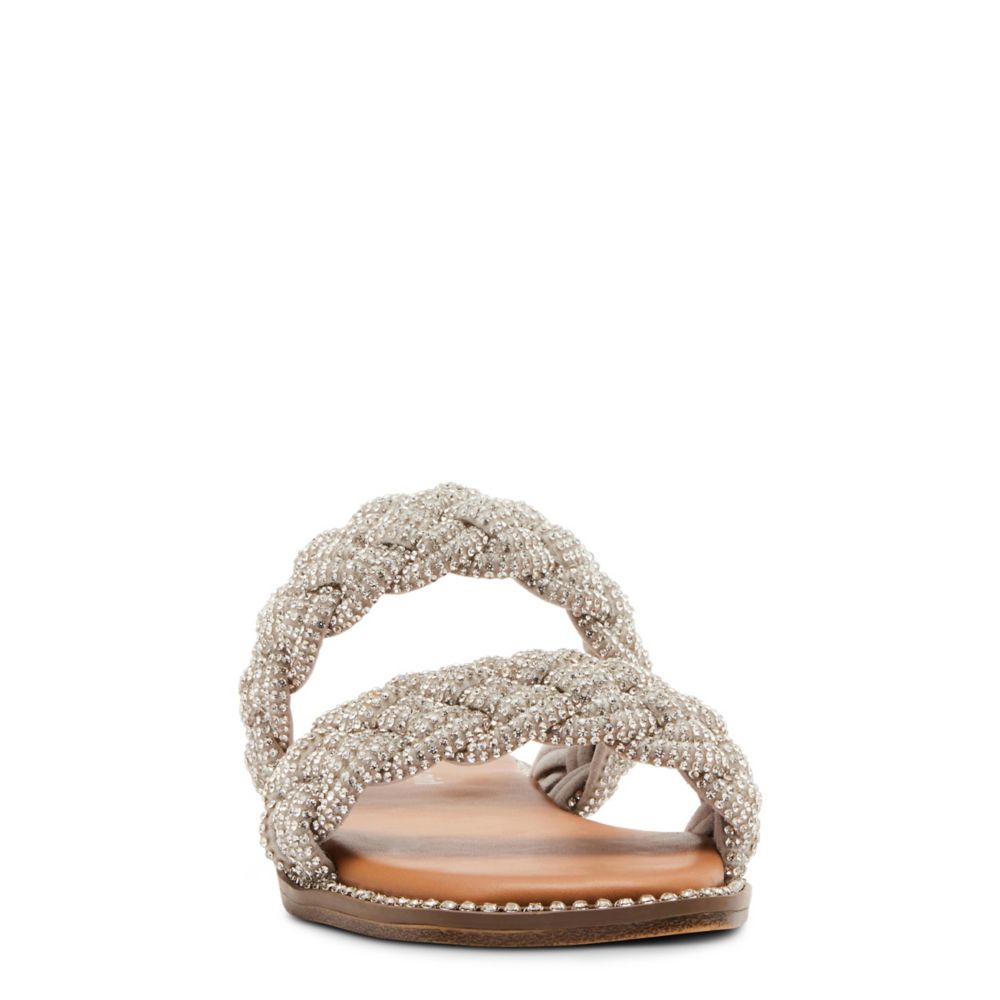 WOMENS PIA SLIDE SANDAL - SILVER