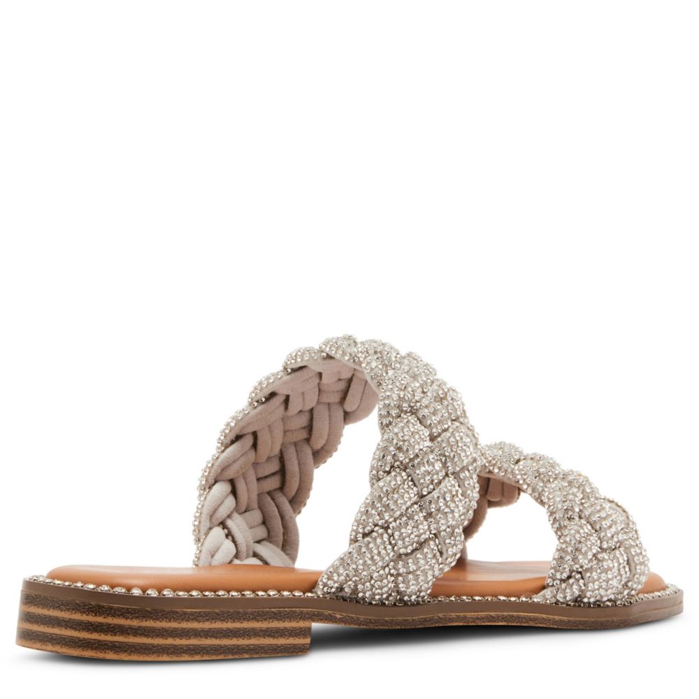 WOMENS PIA SLIDE SANDAL - SILVER