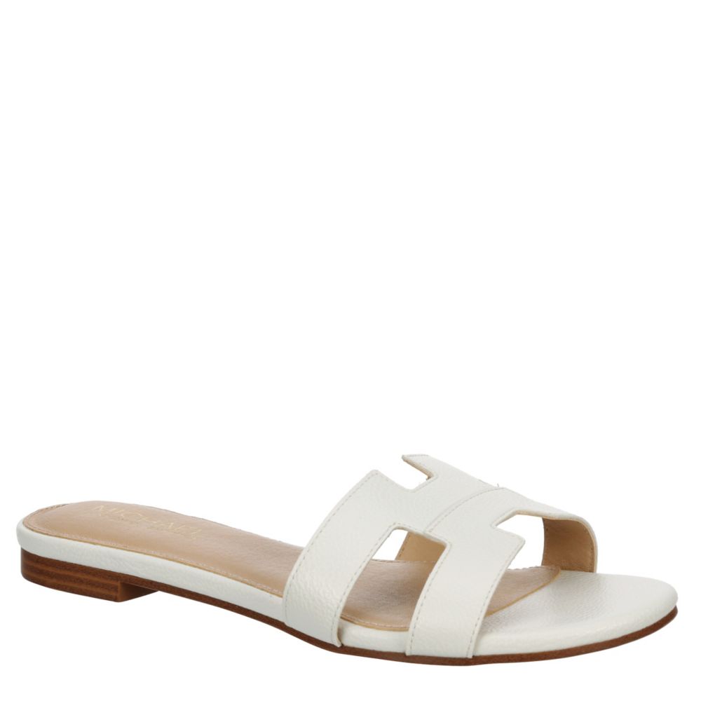 White Michael By Michael Shannon Womens Ginger Slide Sandal | Rack Room ...