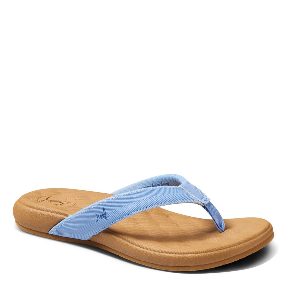 Reef blue flip flops online