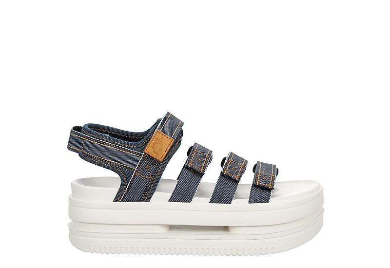 Denim Nike Womens Nike Icon Classic Platform Sandal | Rack Denim Nike Womens Nike Icon Classic Platform Sandal | Rack