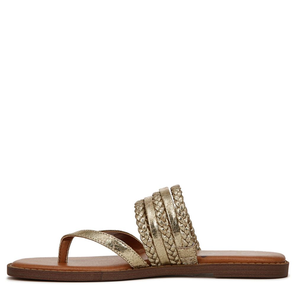 WOMENS CARY-WOVEN SLIDE SANDAL