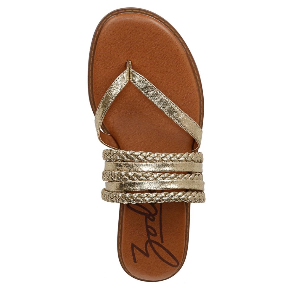 WOMENS CARY-WOVEN SLIDE SANDAL