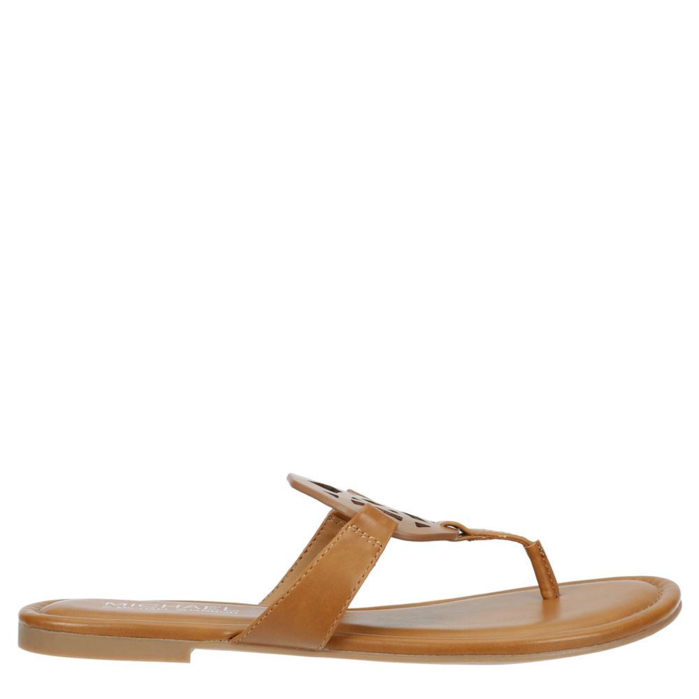 Tan Michael By Michael Shannon Womens Ariana Flip Flop Sandal | Rack ...