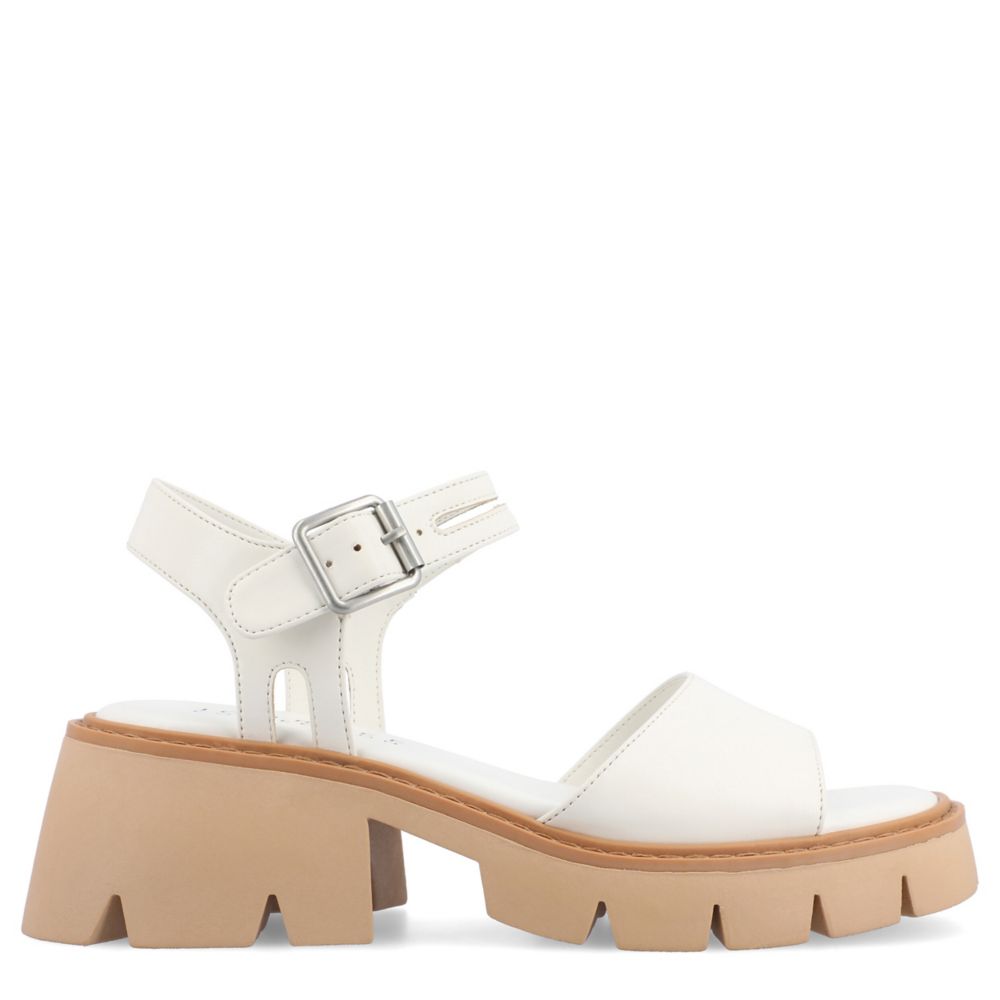 White Journee Collection Womens Tillee Sandals | Rack Room Shoes