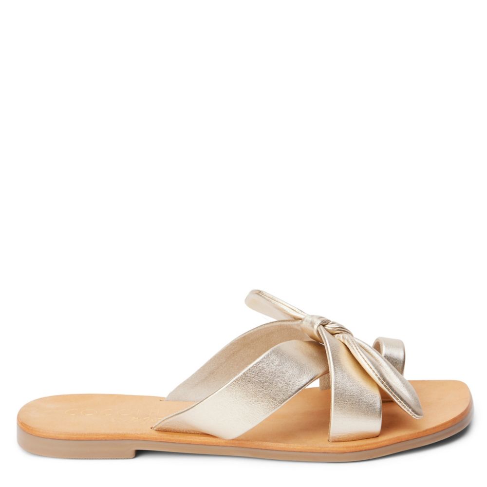 WOMENS VAUGHN FLAT SANDAL LEATHER