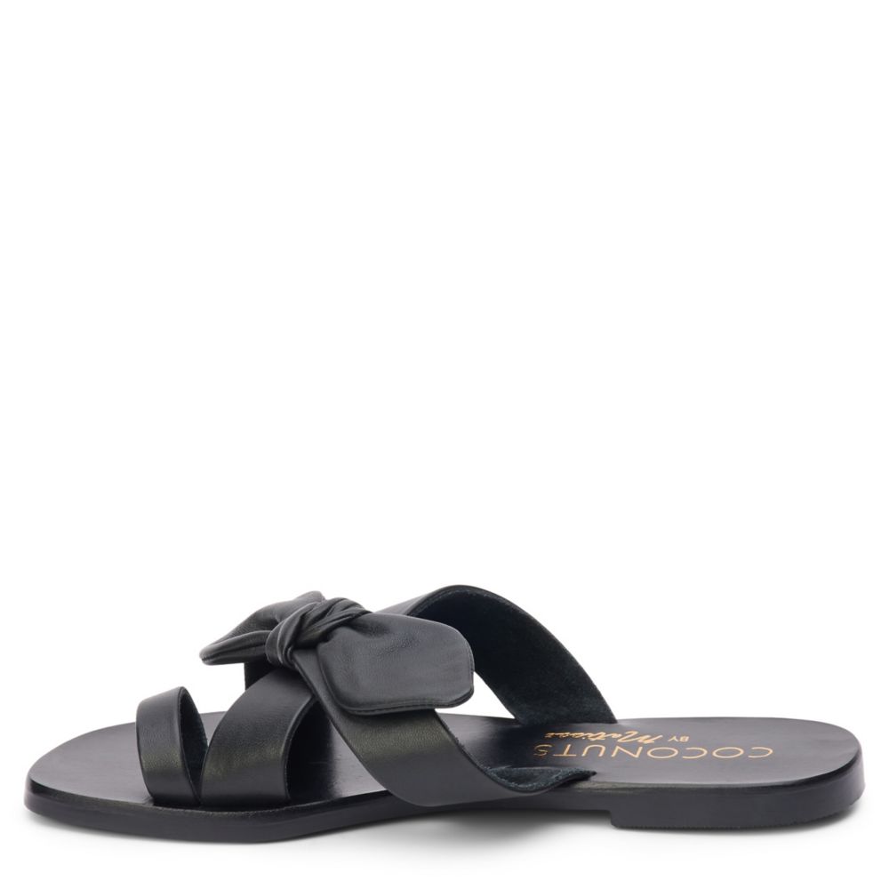 WOMENS VAUGHN FLAT SANDAL LEATHER