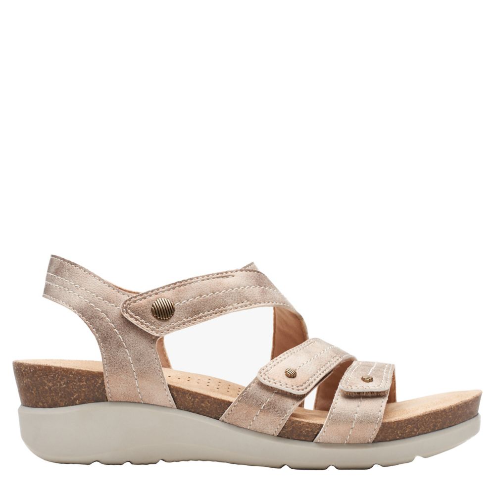 Bronze Clarks Womens Calenne Clara Sandal | Rack Room Shoes